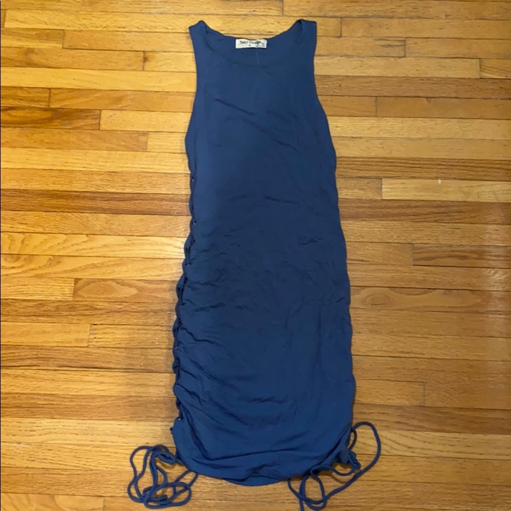 Bear dance bodycon dress with side ties